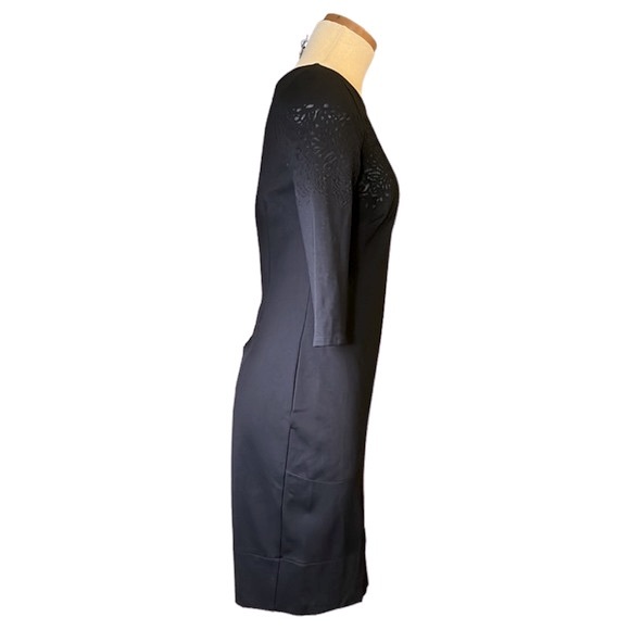 Betsey Johnson Cut Out Pattern Mesh Mini Dress, Black, size 2 - Picture 9 of 16